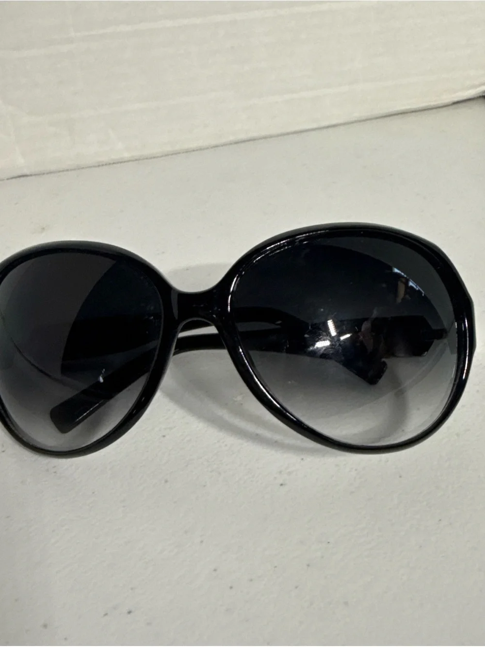 Fossil Women’s oversized Black Sunglasses with Silver Accents